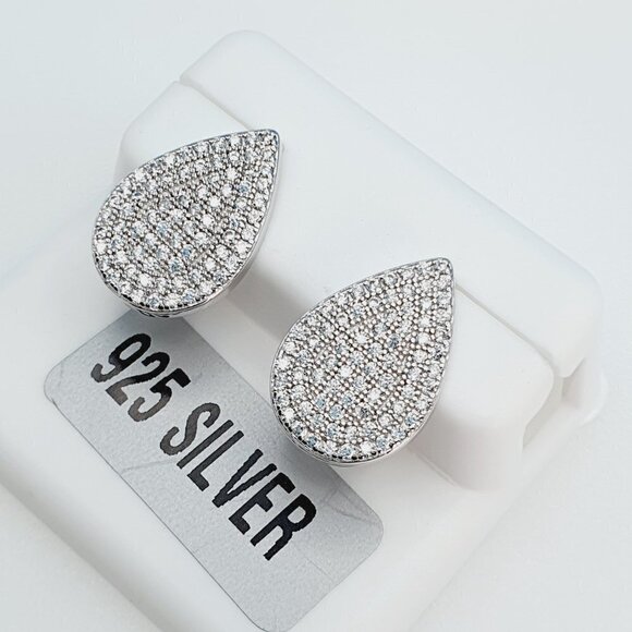 "925 Sterling Silver Cubic Zirconia Earrings, U19254835 - Picture 8 of 11